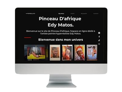 Site Web peintre hyperréaliste - Webseitengestaltung