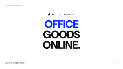 Office Goods Online - Brand Materials - Branding & Positionering