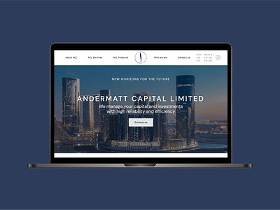 Website for Andermatt Capital Limited - Website Creation