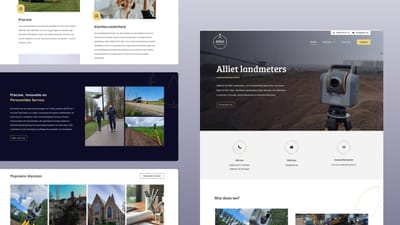 Alliet Landmeters - Création de site internet