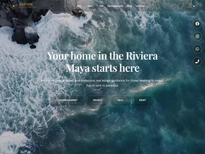 AHOME Riviera Maya: bilingual real estate website - SEO