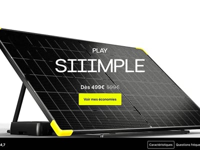 Sunology – Fiche produit PLAY : ajout au panier 3,2 % → 4,1 % - E-commerce