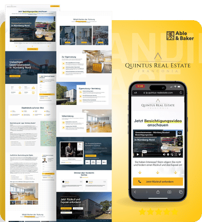 🔥 Landingpage für Immobilienverkauf - Webseitengestaltung