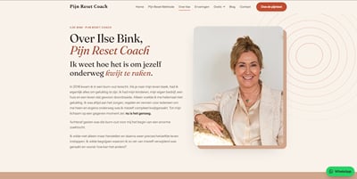 Pijn Reset Coach - Website Creatie