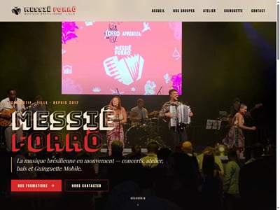 Messiê Forró: website and analytics for a Lille music collective - Website Creation