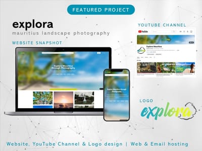 Explora Mauritius Travel & Photography Platform - Création de site internet