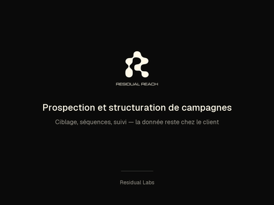 Residual Reach — prospection et structuration de campagnes - Artificial Intelligence