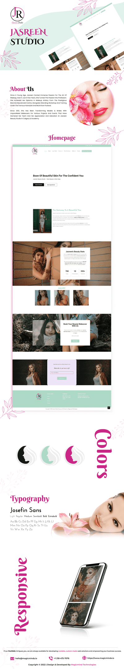 Jasreen Beauty Studio - Website for Beauty - SEO