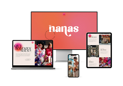 Site web créatif - Les Nanas (Studio Floral ) - Stratégie digitale