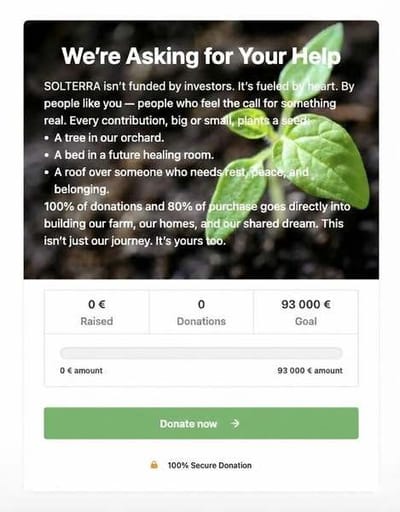 Website for a non-profit organization - E-commerce
