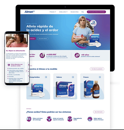 Diseño web Almax - Ergonomy (UX/UI)