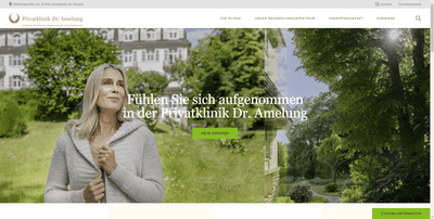 Privatklinik Dr. Amelung - Webseitengestaltung