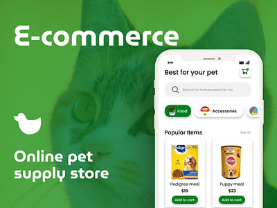 Online pet supply store - E-commerce