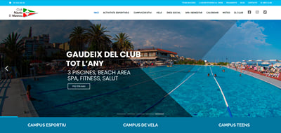 Club Nàutic El Masnou: departamento de comunicación externo - Creación de Sitios Web