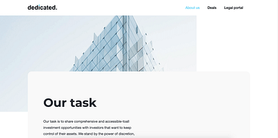 Nouveau site web pour Dedicated - Création de site internet