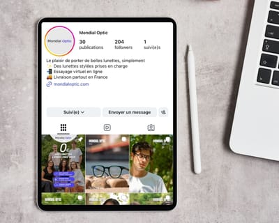 Mondial Optic Réseaux sociaux + publicité - Social Media