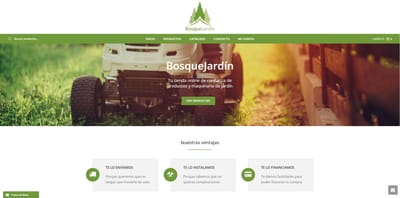 E-commerce personalizado para tienda de jardín - E-commerce