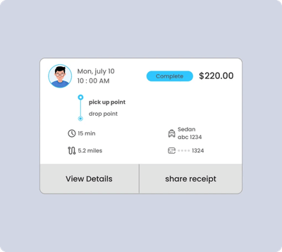 Rovia — Ride Booking App - Ergonomie (UX/UI)