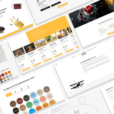 Les Glaces de Fred - Website Creation