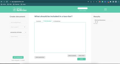 Page Rewriter: 80% Faster SEO Content with AI - Webanwendung