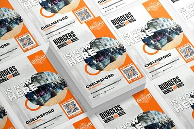 Burgers, Wings and Ribs Flyer design - Ontwerp