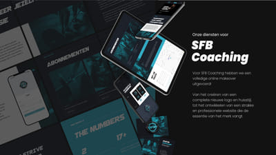Branding en website creatie voor SFB Coaching - Création de site internet