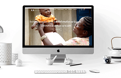 Conception du site Ivoiremedplus - Webseitengestaltung