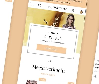 College Style // Shopify Webshop - Digital Strategy