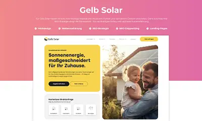 Webdesign & SEO – Gelb Solar - Webseitengestaltung