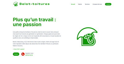 Belot-toitures - Creación de Sitios Web