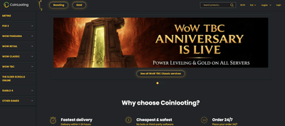 Coinlooting LTD: E-commerce platform design & development - Web Application