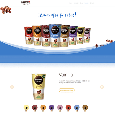 Nescafé Latte - Web Design - Website Creation