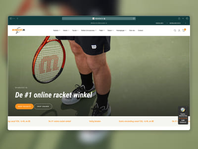 Shopify Webshop Mijn Racket - Création de site internet