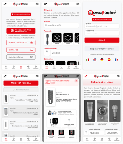 SearchImplant - Applicazione Mobile