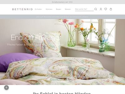 BETTENRID - NEUE USER EXPERIENCE & ONLINEMARKETING - E-commerce