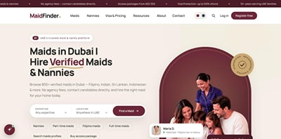 MaidFinder - search-led hiring marketplace for UAE families - SEO