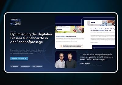 Digitale Präsenz für Zahnärzte in Sandhofpassage - Webseitengestaltung