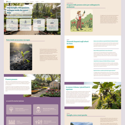 Creazione sito web per vivai - Graphic Design