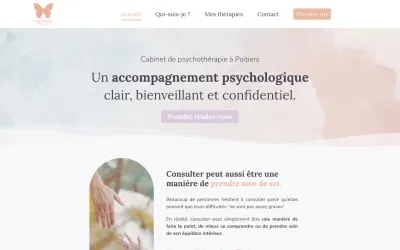 Création d'un modèle de site web pour thérapeute - Website Creation