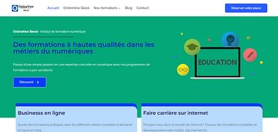 Site vitrine pour en Institut de formation - Creación de Sitios Web