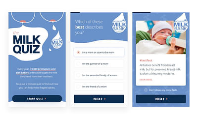 Mother's Milk Bank of Austin Custom App - Ontwerp