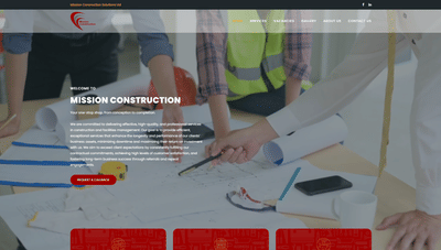 New Website for Mission Construction - Creación de Sitios Web