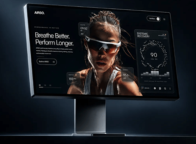 UI/UX Design for Performance Wearable - Website Creation