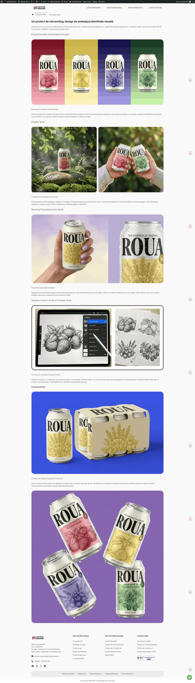 ROUA – Rebranding & Packaging Design for Botanical Beverage Lin - Branding & Positioning