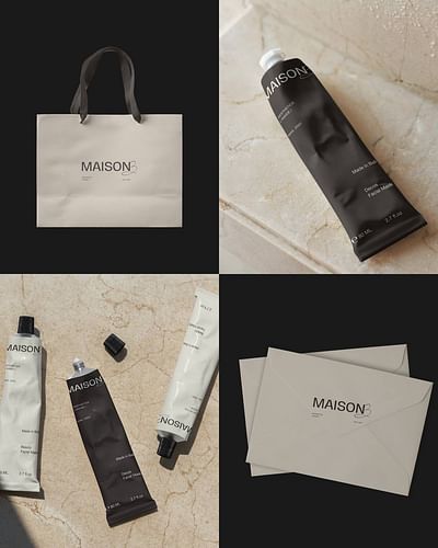Brand identity for MAISON B cosmetics - Markenbildung & Positionierung