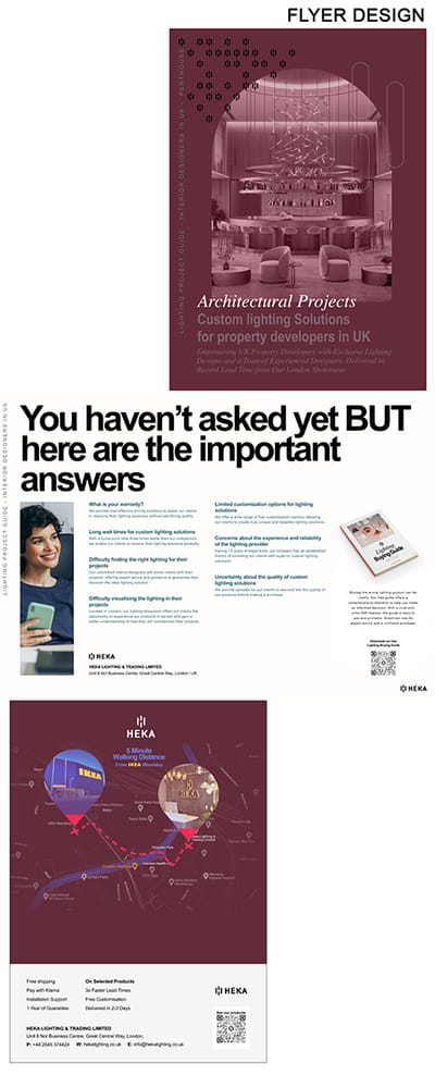 Flyer Design for Heka Lighting - Advertising
