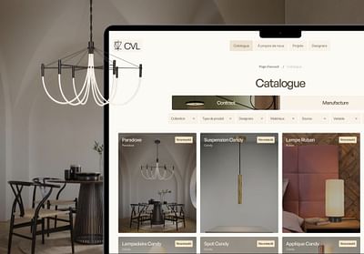 CVL Luminaires - Création de site internet