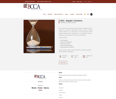 BCCA | Abogados y Consultores - Website Creatie