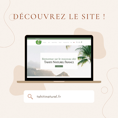 Site e-commerce WordPress pour Tahiti Naturel - Webseitengestaltung