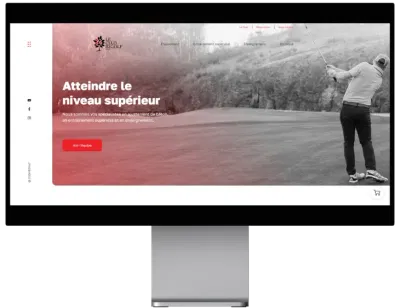 Conception de site web et intégration de maquette - Le Club B2golf - Website Creation
